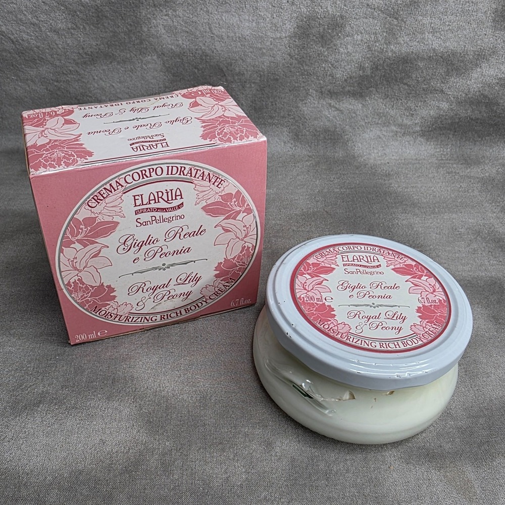 Elariia San Pellegrino Royal Lily & Peony Moisturizing Body Cream 6.7 fl oz